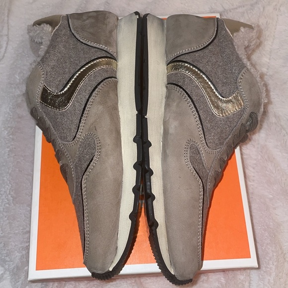 NWT VOILE BLANCHE JULIA Sneaker In Taupe - Picture 12 of 14